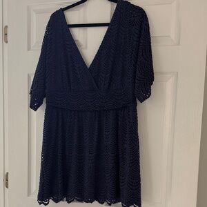 Lilly Pulitzer Navy Lace Mini Dress
